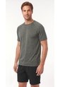 Camiseta Deportiva Gris Raglán Para Hombre de Belife