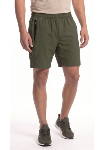 Pantaloneta Deportiva Verde Oscuro Con Ciclista Interno Para Hombre Belife