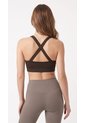 Top Deportivo Chocolate Con Tiras Cruzadas Para Mujer de Belife