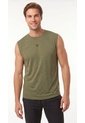 Camiseta Deportiva Manga Sisa Verde Para Hombre de Belife