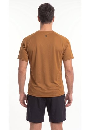 Camiseta Deportiva Café Para Hombre