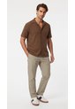 Camisa Café Cuello Resort Para Hombre de Belife