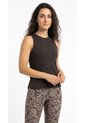 Camiseta Chocolate Manga Sisa Deportiva Para Mujer de Belife