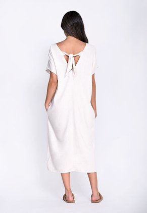 Vestido Largo De Lino