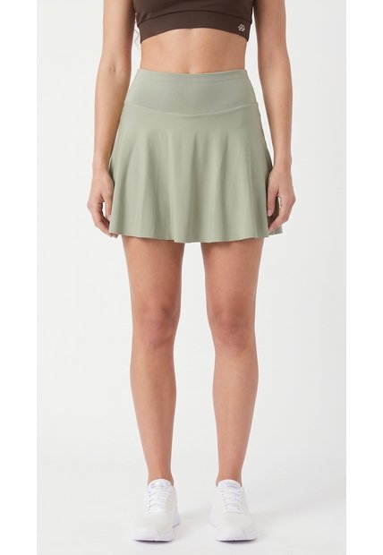 Falda Deportiva Verde Con Ciclista Para Mujer