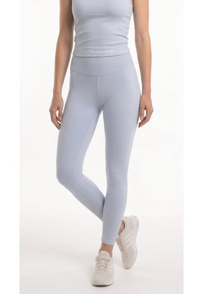 Legging Deportivo Azul Claro Con Pretina En Rib Para Mujer