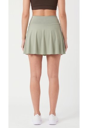 Falda Deportiva Verde Con Ciclista Para Mujer