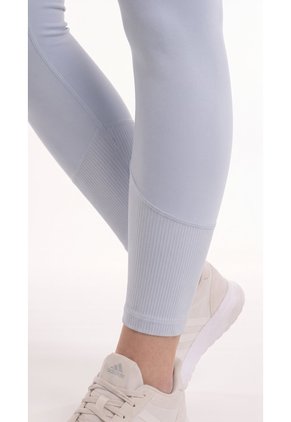 Legging Deportivo Azul Claro Con Pretina En Rib Para Mujer