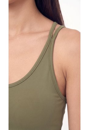 Camiseta Deportiva Con Tiras Cruzadas Para Mujer
