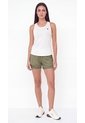 Short Running Verde Oliva Con Licra Interna Para Mujer de Belife