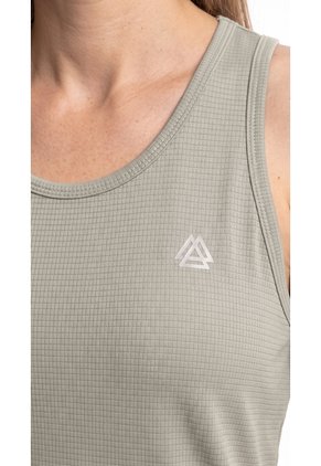 Camiseta Deportiva Manga Sisa Taupe Para Mujer