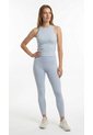 Legging Deportivo Azul Claro Con Pretina En Rib Para Mujer de Belife