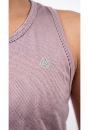 Camiseta Deportiva Manga Sisa Lila Para Mujer