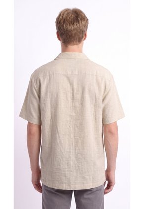 Camisa Resort Manga Corta Semilla Para Hombre
