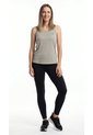 Camiseta Deportiva Manga Sisa Taupe Para Mujer de Belife