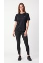 Camiseta Deportiva Transpirable Negra Para Mujer de Belife