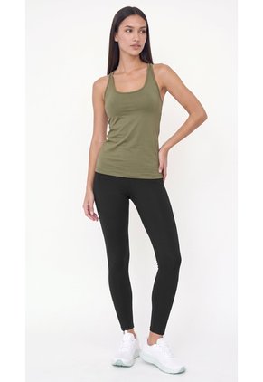 Camiseta Deportiva Con Tiras Cruzadas Para Mujer