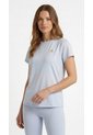 Camiseta Deportiva Azul Claro Con Bloques Transpirables Para Mujer de Belife
