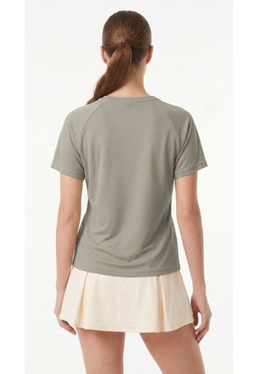Camiseta Deportiva Transpirable Taupe Para Mujer