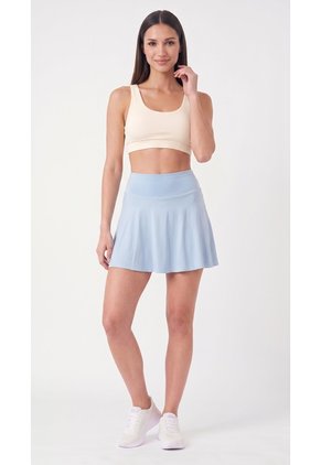 Falda Deportiva Azul Claro Con Ciclista Para Mujer
