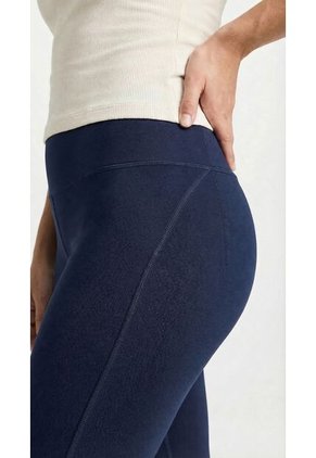 Leggings Azul Control Abdomen Para Mujer
