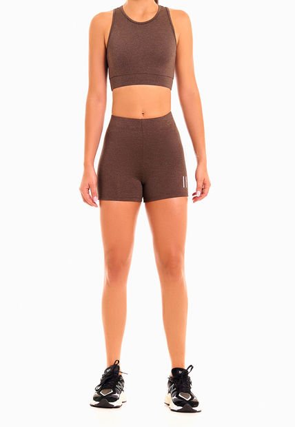 Conjunto Corto Deportivo Mujer Taupe