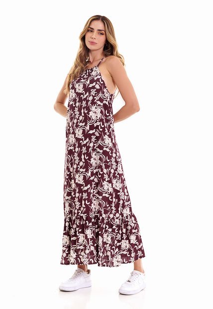 Vestido Largo Tipo Halter Mujer Belife