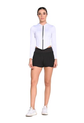 Short Con Ciclista Negro En Poliéster Para Mujer