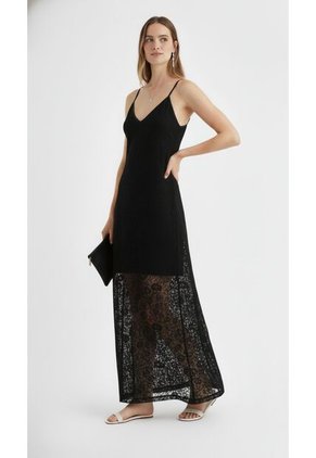 Vestido Largo Negro Para Mujer