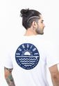 Camiseta De Playa Blanco Hueso Con Estampado Para Hombre Belife de Belife
