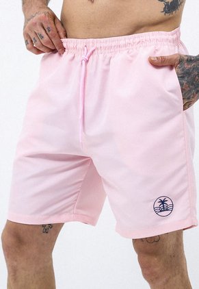 Pantaloneta Playera Rosado Y Bolsillos Para Hombre Belife