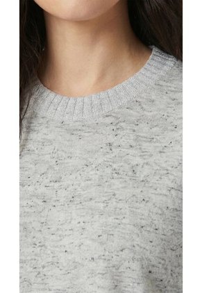 Camiseta Gris Manga Corta Para Mujer