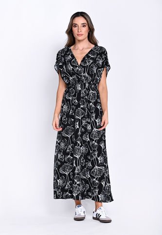 Vestido Largo Cruzado Belife