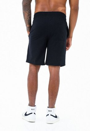 Bermuda Negra Con Estampado Para Hombre Belife