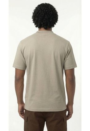 Camiseta Café Manga Corta Para Hombre