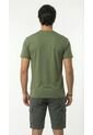Camiseta Verde Militar Manga Corta Para Hombre de Belife