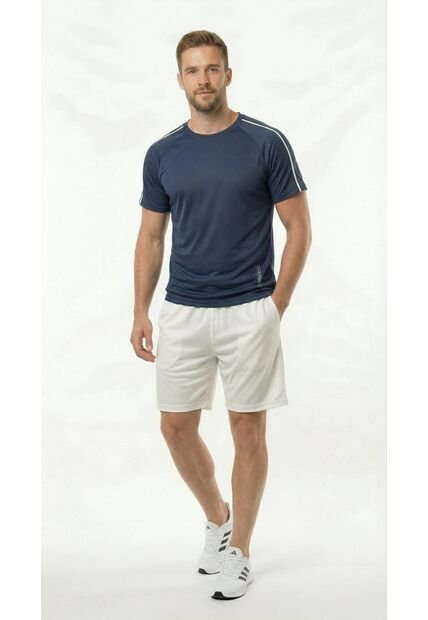Pantaloneta Deportiva Cruda Con Ciclista Interno Para Hombre