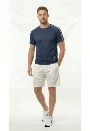 Pantaloneta Deportiva Cruda Con Ciclista Interno Para Hombre