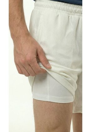 Pantaloneta Deportiva Cruda Con Ciclista Interno Para Hombre