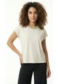 Camiseta Manga Corta Con Cuello Tejido de Belife