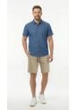 Camisa Denim Manga Corta Para Hombre de Belife