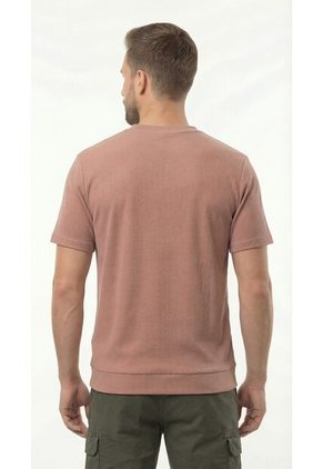 Camiseta Piel De Melocotón Manga Corta Para Hombre