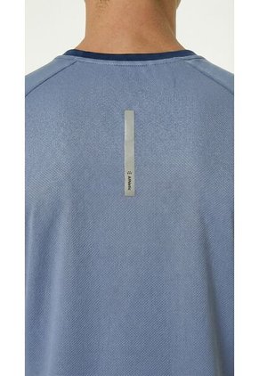 Camiseta Deportiva Raglán Azul Para Hombre