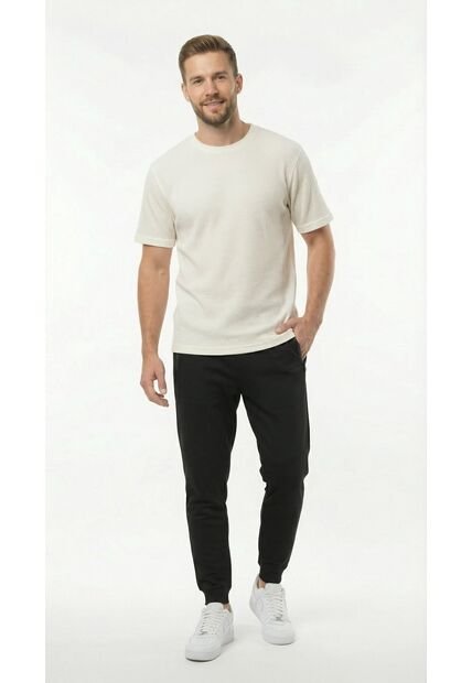 Camiseta Ivory Manga Corta Para Hombre