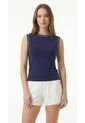 Camiseta Deportiva Azul Manga Sisa Para Mujer de Belife