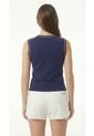 Camiseta Deportiva Azul Manga Sisa Para Mujer de Belife