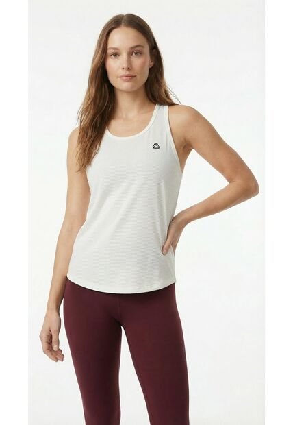 Camiseta Deportiva Manga Sisa Blanca Para Mujer