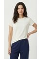 Camiseta Deportiva Blanca Manga Corta Para Mujer de Belife