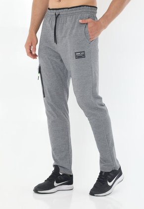 Pantalón Gris Con Marquilla Parche En Frente Para Hombre Belife