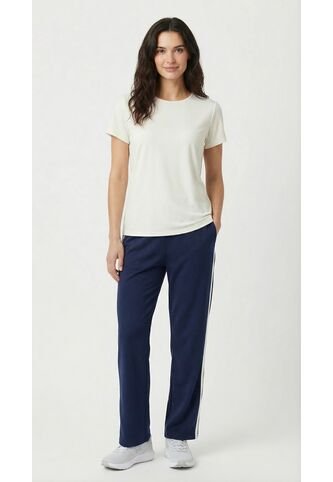 Camiseta Deportiva Blanca Manga Corta Para Mujer Belife